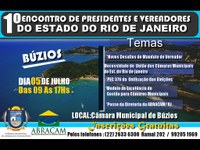 ABRACAM REALIZA 1º ENCONTRO DE CÂMARAS MUNICIPAIS DO ESTADO DO RIO DE JANEIRO