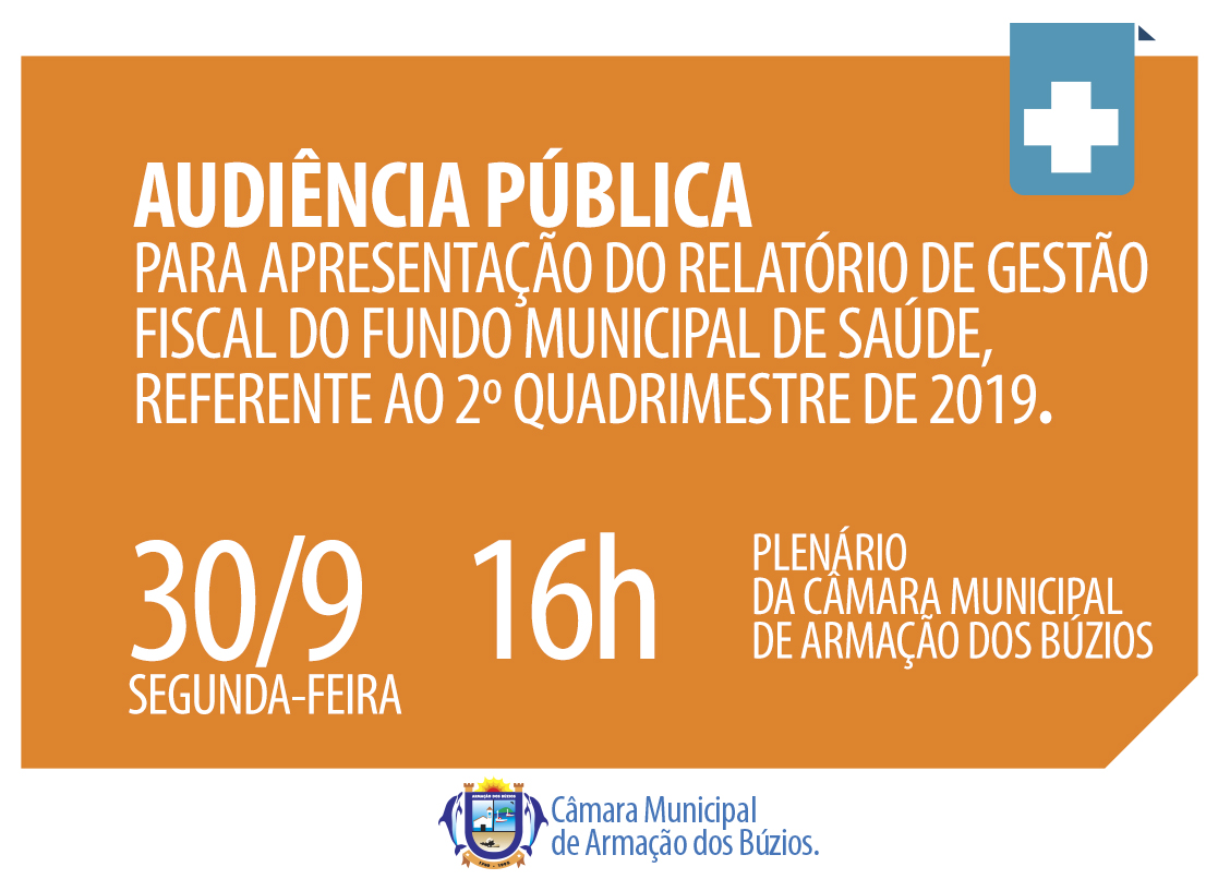 Audiência de Prestação de Contas - Fundo Municipal de Saúde