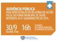 Audiência de Prestação de Contas - Fundo Municipal de Saúde