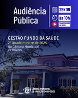 Audiência Pública de prestação de contas do Fundo Municipal de Saúde