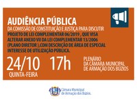 Audiência Pública Discutirá PLC 06/2019
