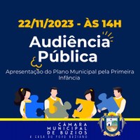 Audiência Pública Plano Municipal pela Primeira Infância