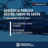 Audiência Quadrimestral do Fundo Municipal da Saúde