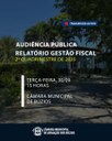 Audiência Pública Quadrimestral de Apresentação da Gestão Fiscal