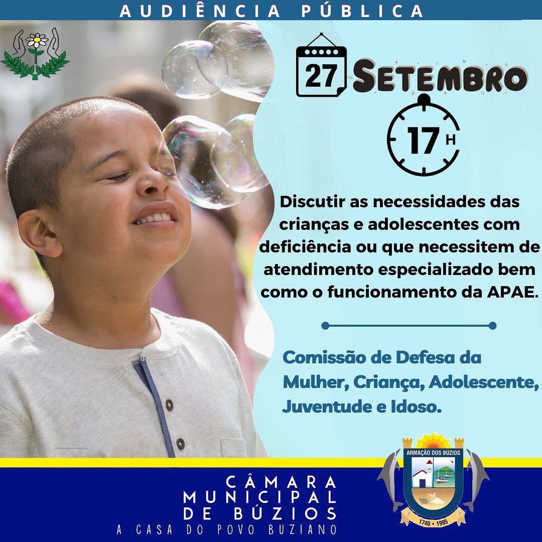 Audiência Pública vai discutir as necessidades de crianças e adolescentes com deficiência 