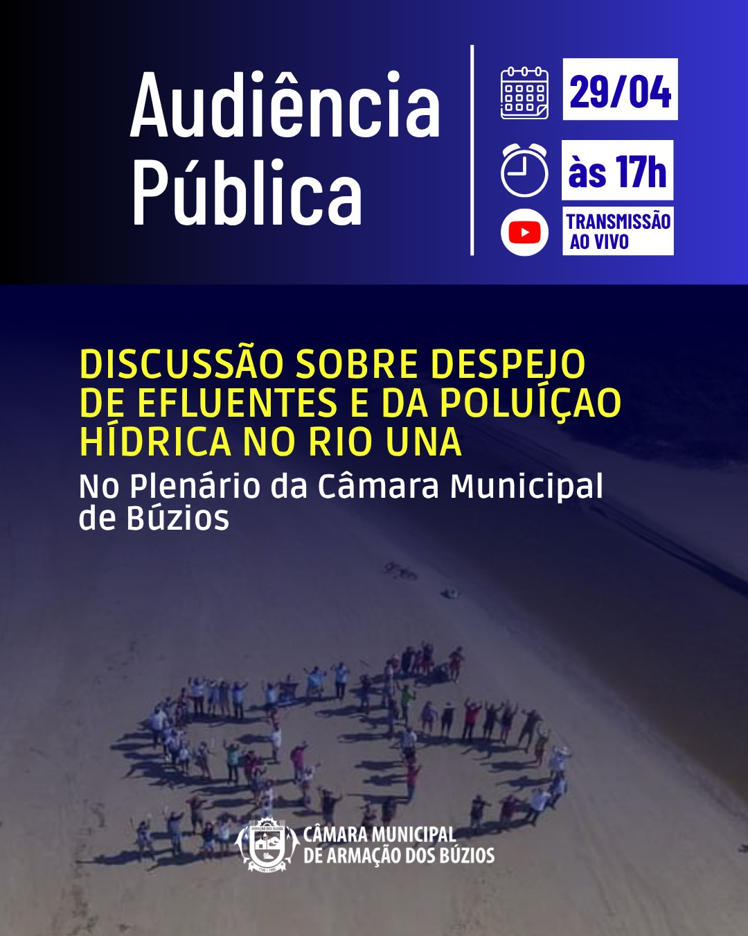 Audiência Pública vai tratar sobre “Despejo de efluentes e poluição do Rio Una” 