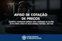 Aviso de Cotação de Preços - Água Mineral