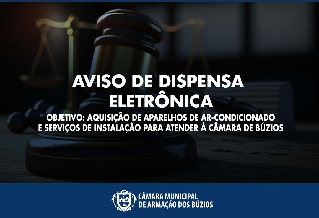 AVISO DE DISPENSA ELETRÔNICA
