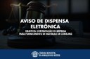 AVISO DE DISPENSA ELETRÔNICA