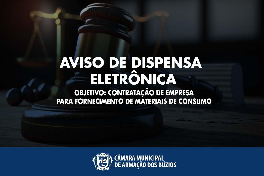 AVISO DE DISPENSA ELETRÔNICA