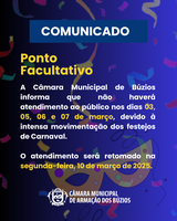 Aviso de Ponto Facultativo