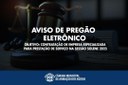 Aviso de Pregão Eletrônico