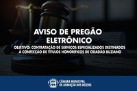 AVISO DE PREGÃO ELETRÔNICO