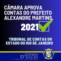 Câmara de Búzios Aprova Contas do Prefeito Alexandre Martins
