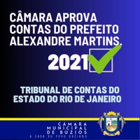 Câmara de Búzios Aprova Contas do Prefeito Alexandre Martins