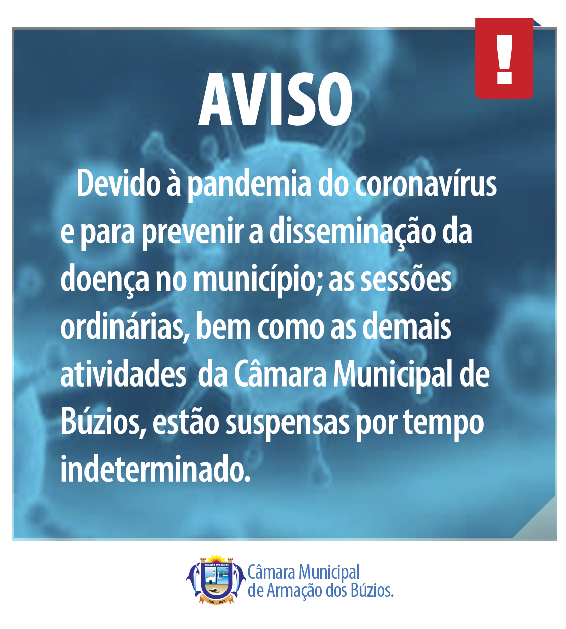 Câmara de Búzios suspende Atividades