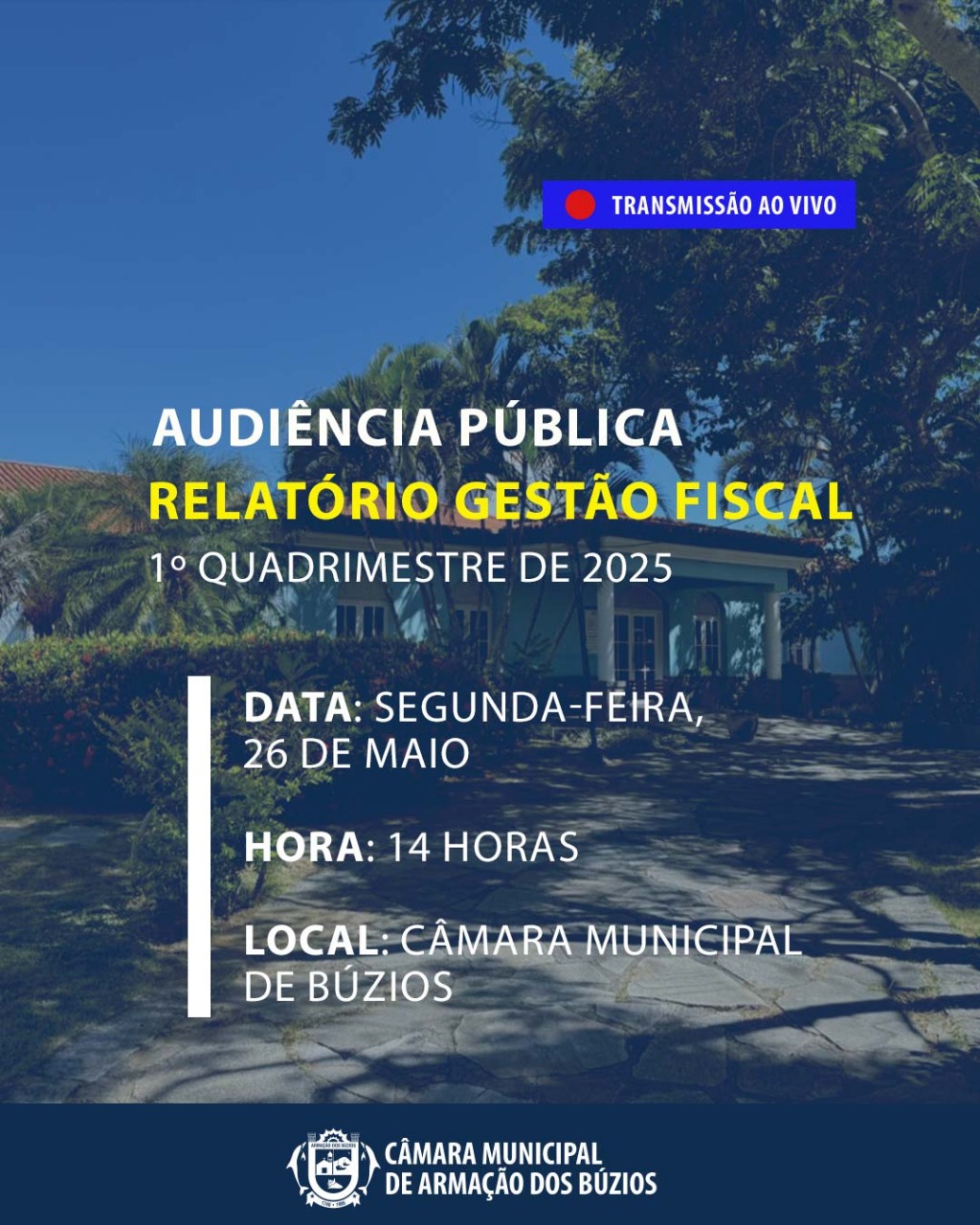 Câmara recebe Audiência Pública para Apresentação do Relatório de Gestão Fiscal referente ao 1º Quadrimestre de 2025