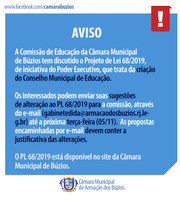 Comissão Segue Discutindo Projeto Sobre Conselho de Educação