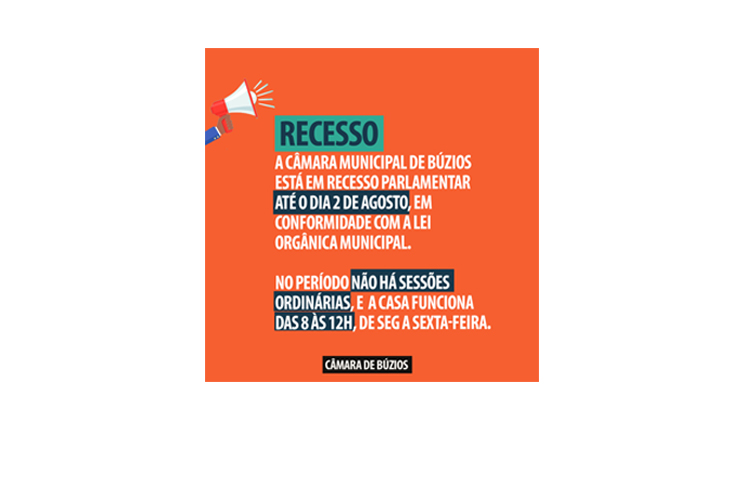 Aviso Recesso Parlamentar