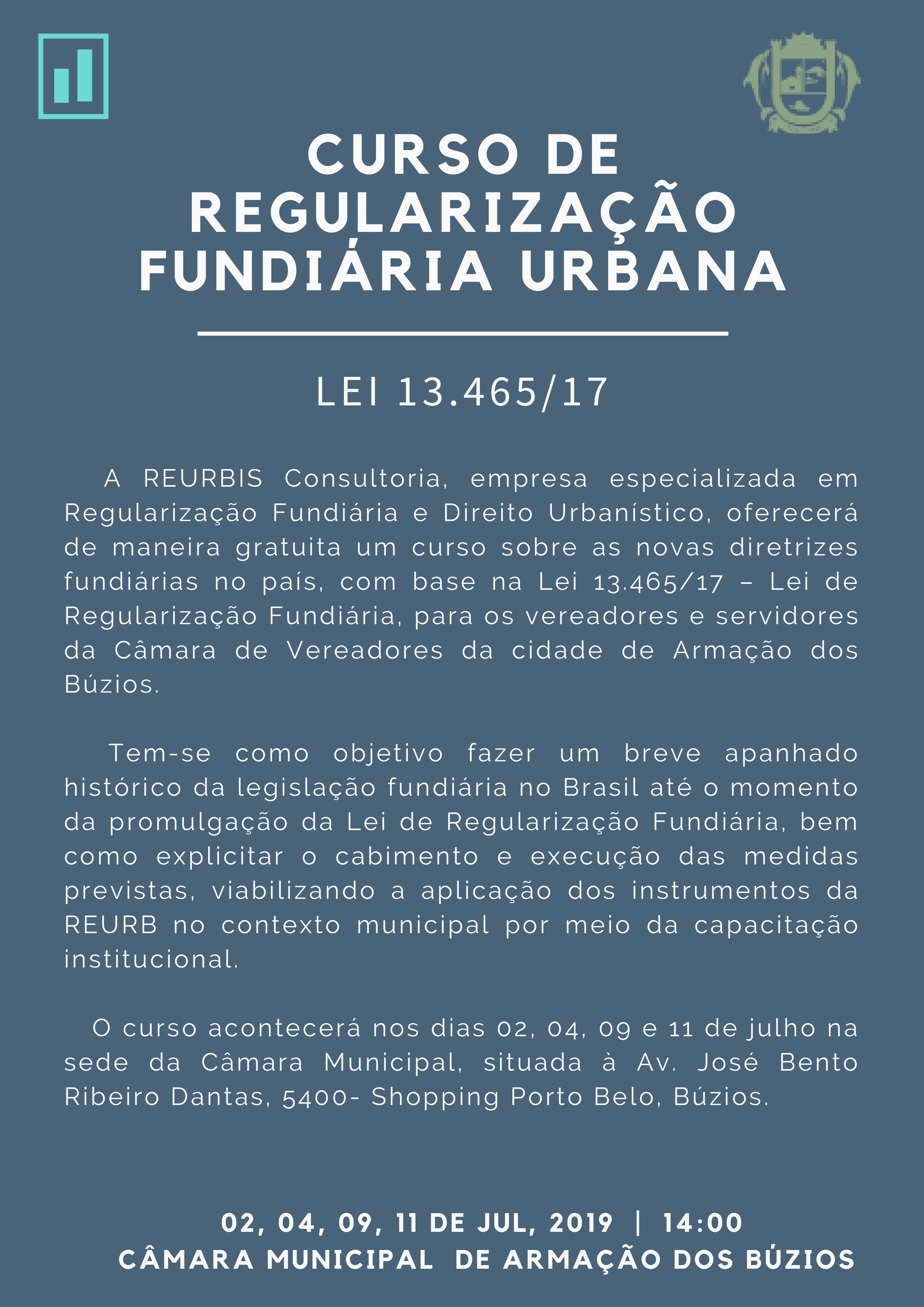 Curso Gratuito de Regularização Fundiária Urbana 