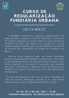 Curso Gratuito de Regularização Fundiária Urbana 