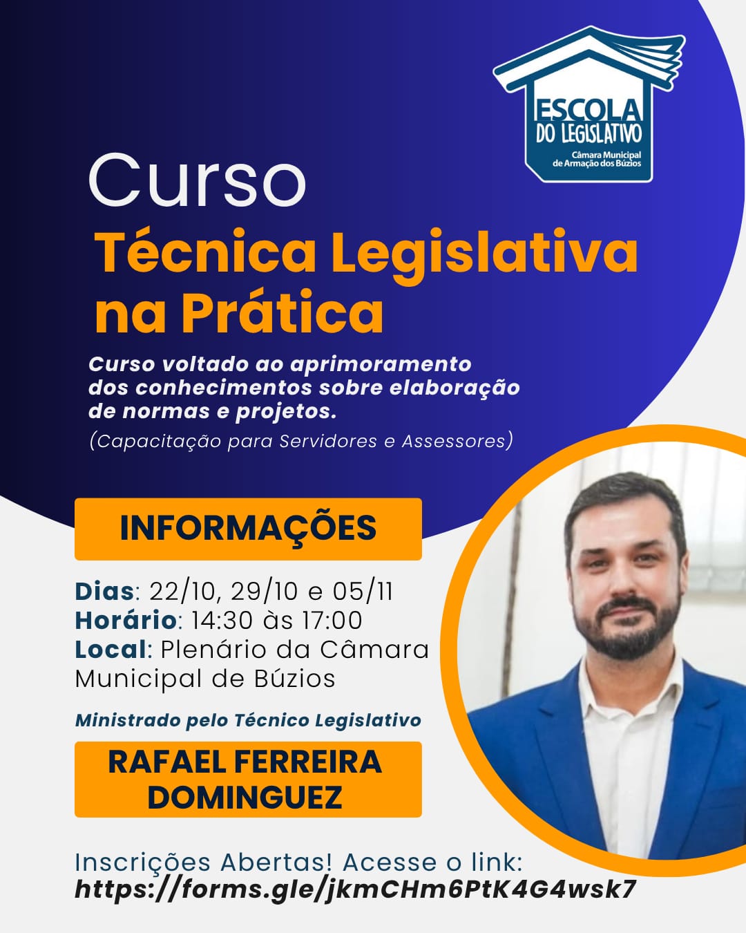 Escola do Legislativo retoma atividades em outubro com curso voltado aos servidores internos  
