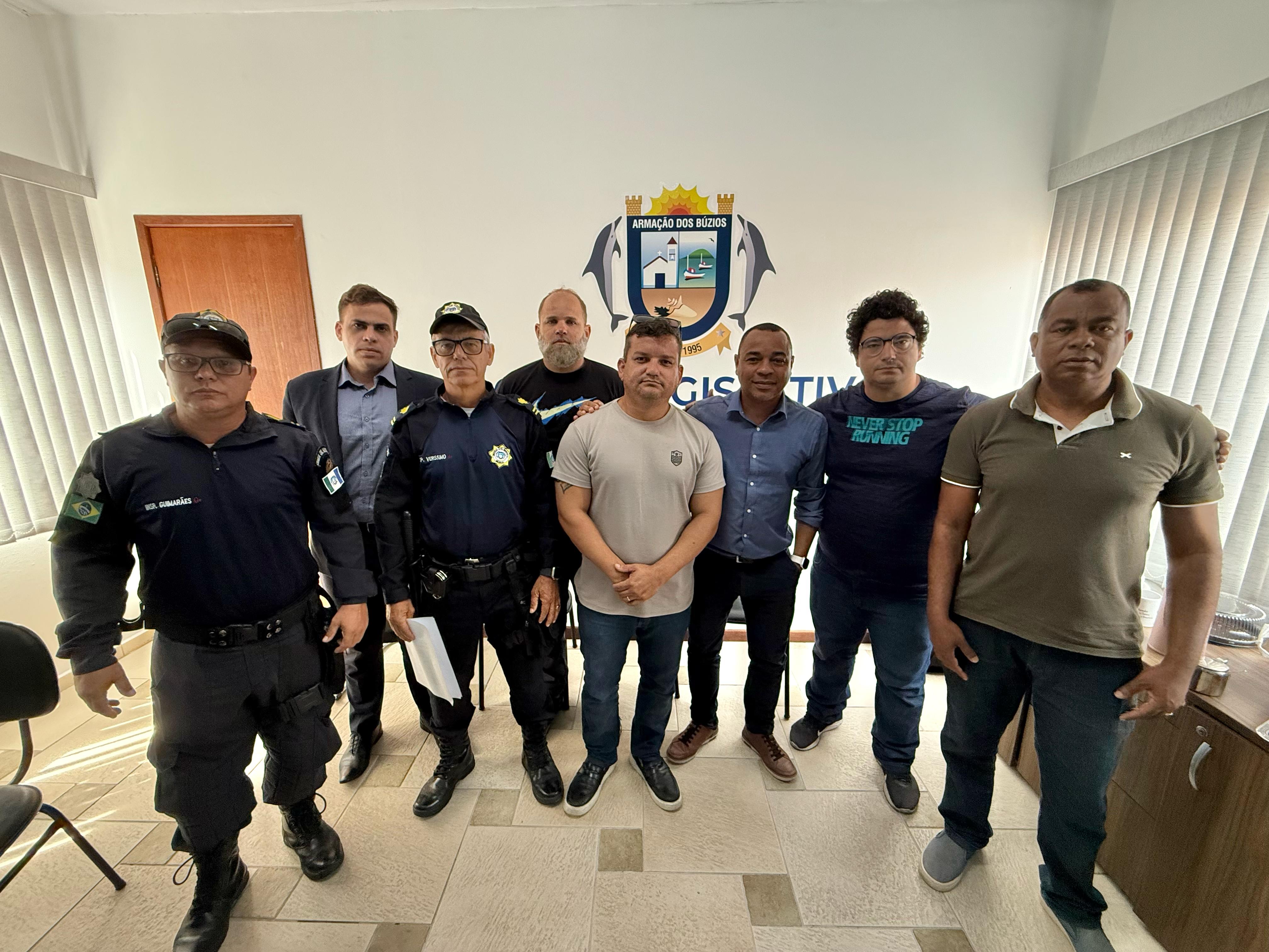 Mesa Diretora recebe Associação de Guardas Municipais e SERVBÚZIOS para discutir alterações na Lei que cria Secretarias de Segurança Pública e de Ordem Pública