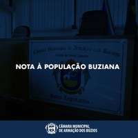 NOTA À POPULAÇÃO BUZIANA
