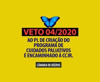 Prefeito Propõe Veto ao Projeto de Criação do Programa de Cuidados Paliativos