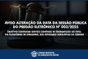 Aviso alteração da data da sessão pública do Pregão Eletrônico nº 003/2025